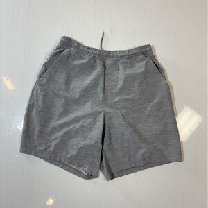 lululemon athletica Men's Lined Gray Athletic Shorts - Small